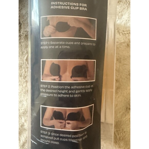 New Maidenform Basically Sexy Adhesive Clip Bra, Backless Strapless, Nude Size B - Picture 2 of 5